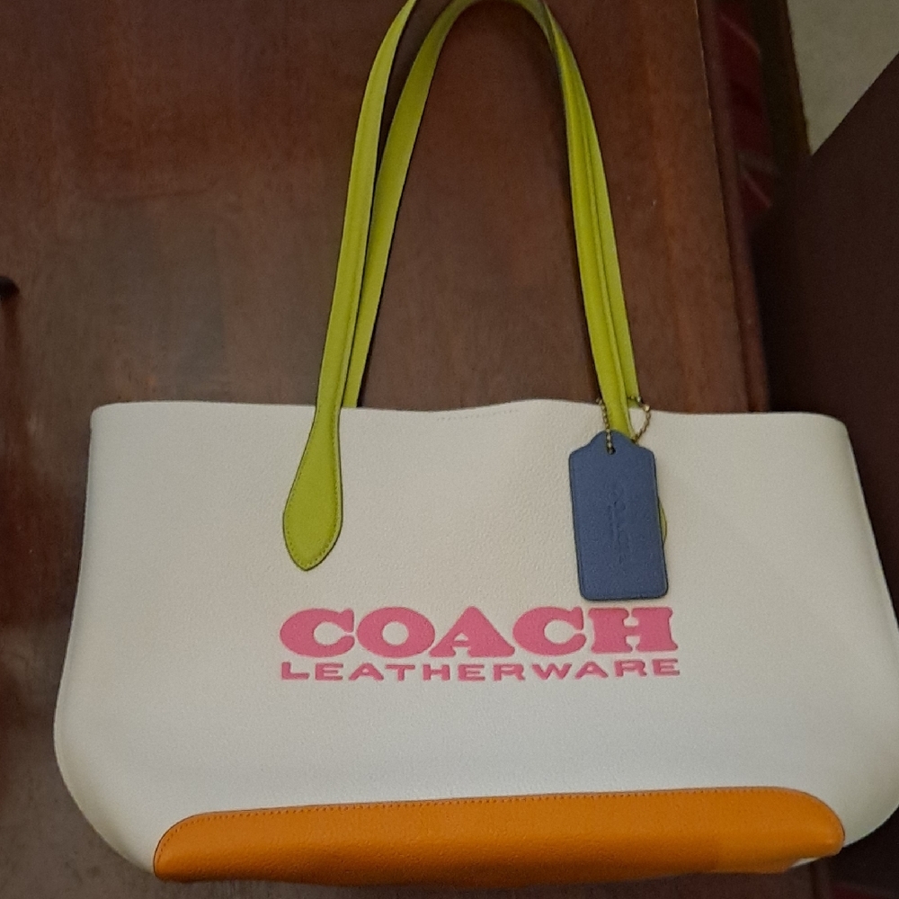 Coach Kia Tote In Colorblock
